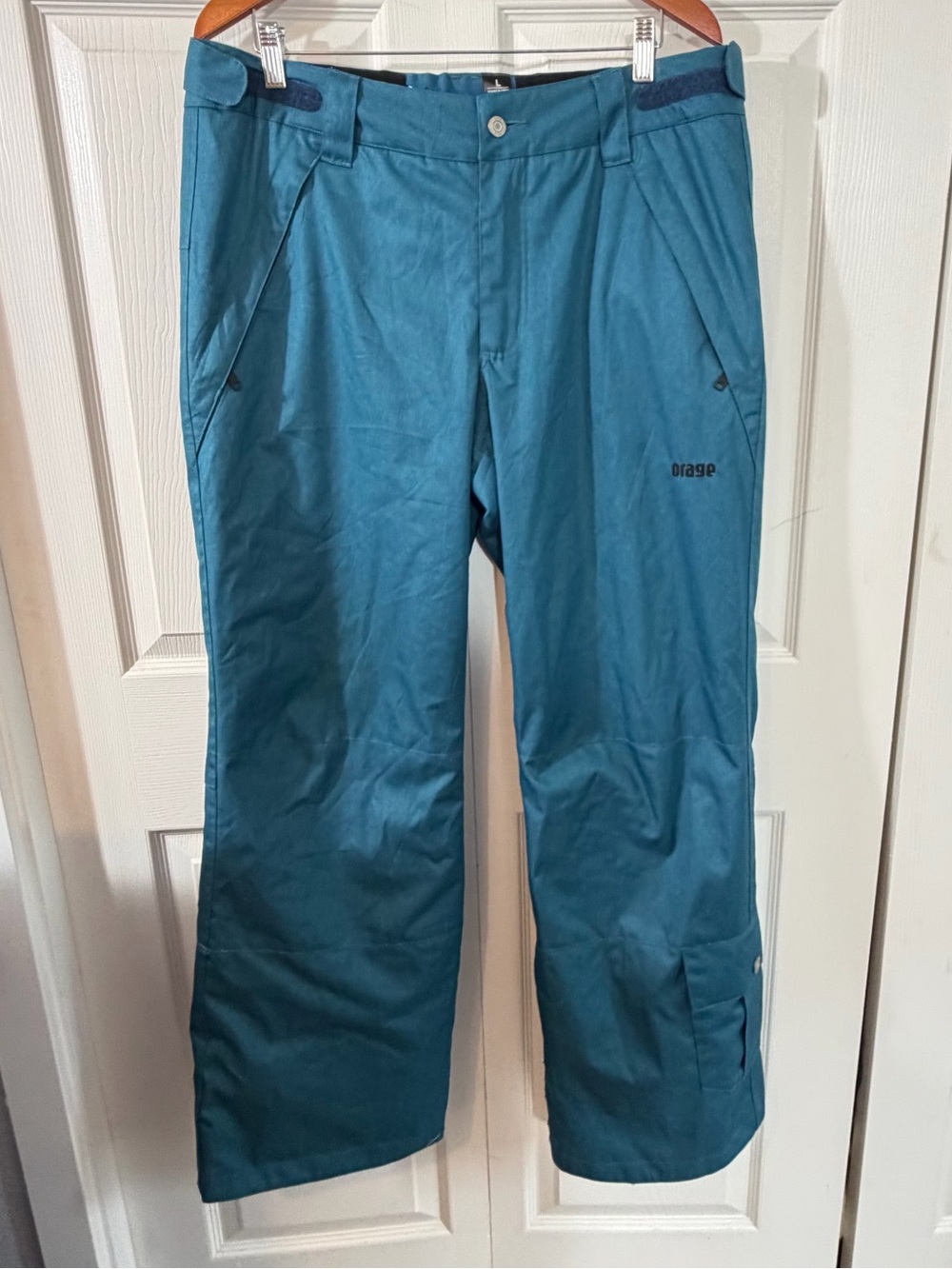 Orage Prime 10 Mens Ski Snowboard Pants Teal Waterproof Large Winter